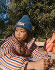 Stripes Short Padded Jacket by Tinycottons