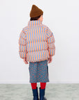 Stripes Short Padded Jacket by Tinycottons