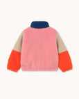 Color Block Polar Sherpa Jacket - Pink/Navy by Tinycottons