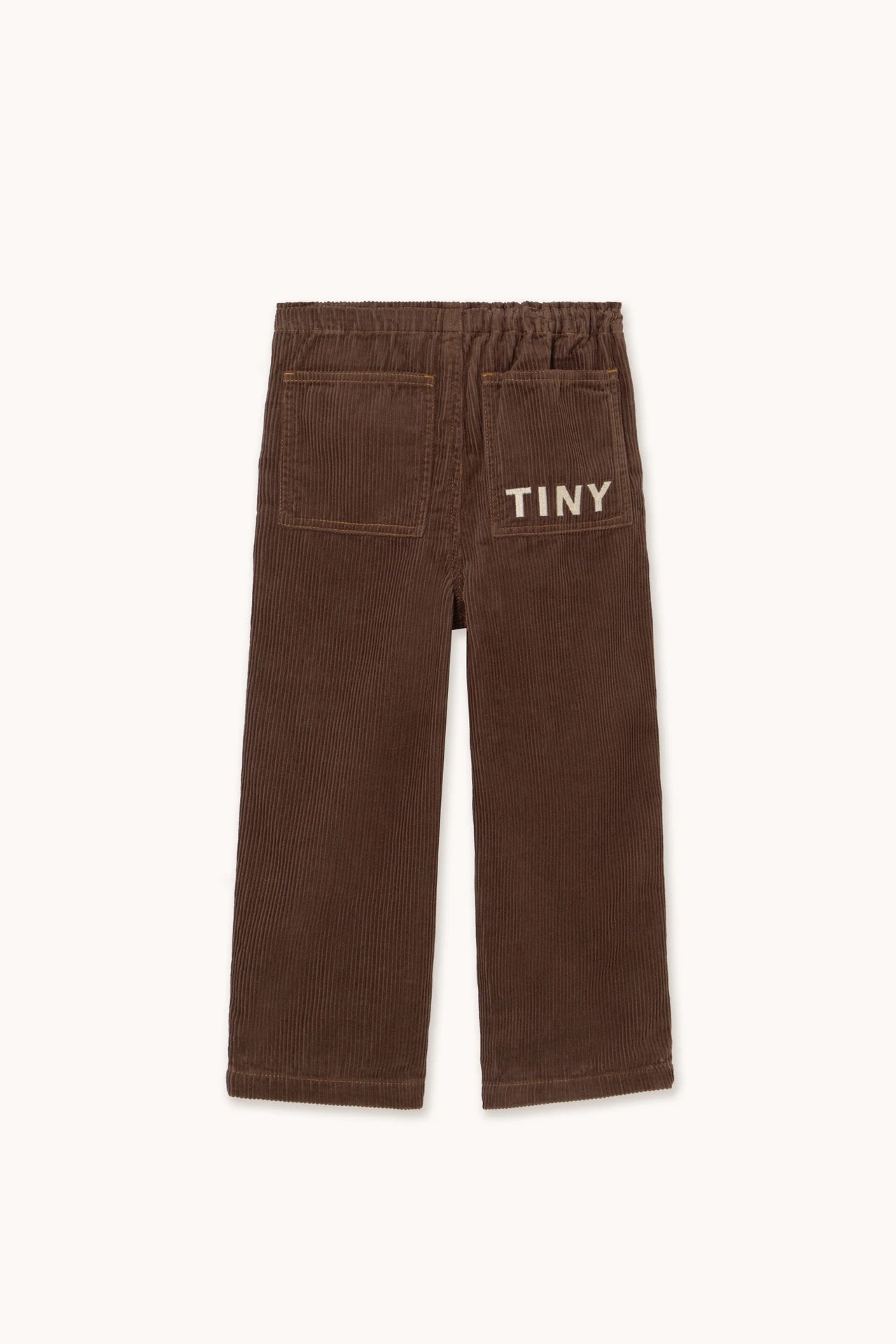 Tiny Solid Woven Pants - Dark Brown by Tinycottons