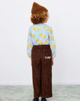 Tiny Solid Woven Pants - Dark Brown by Tinycottons