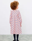 Flower Grid Print Dress By Tinycottons