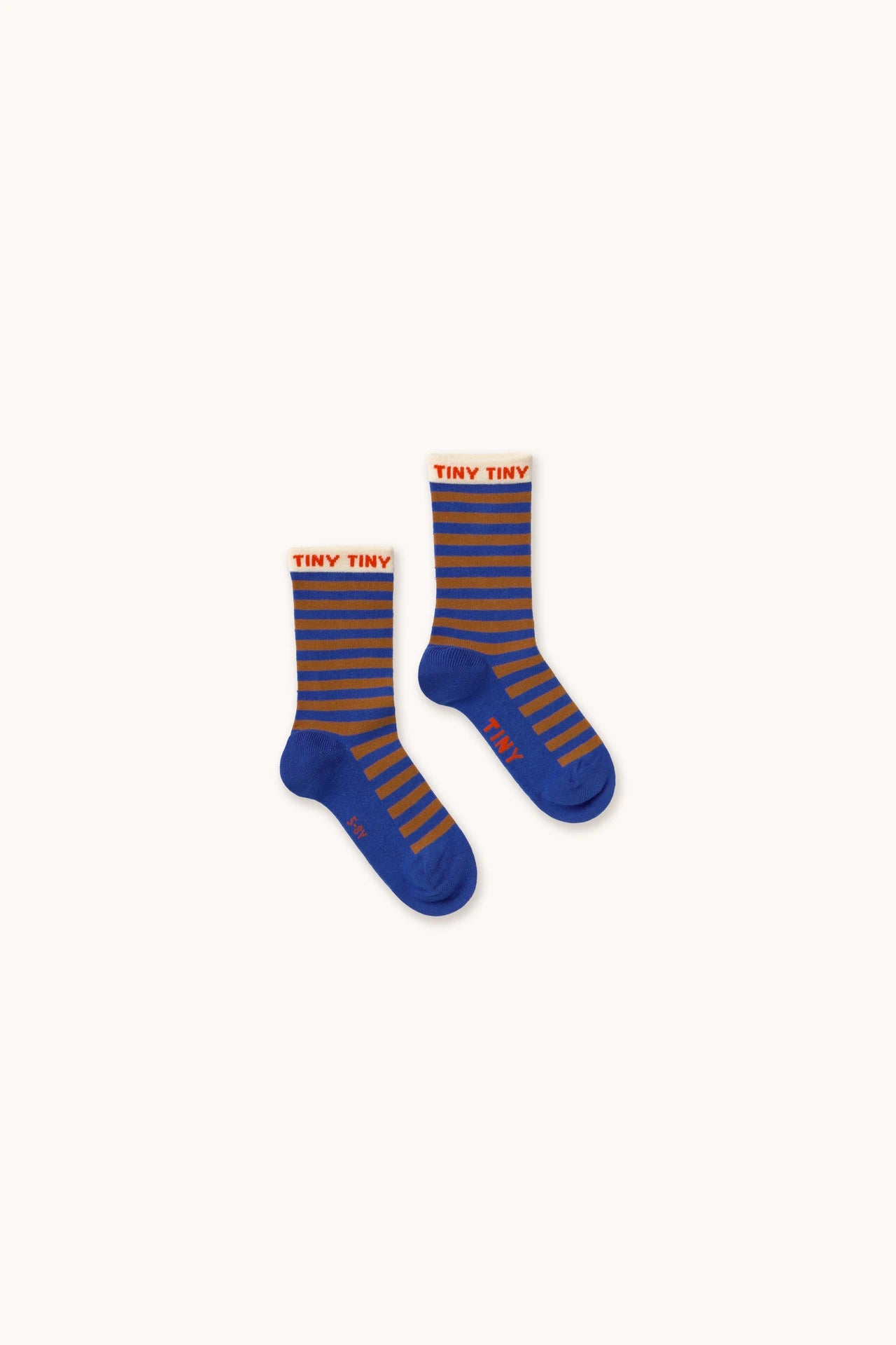Short Stripe Kids Socks - Blue by Tinycottons