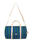 Retro Stripes Duffel Bag - Blue by Tinycottons