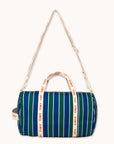 Retro Stripes Duffel Bag - Blue by Tinycottons