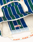 Retro Stripes Duffel Bag - Blue by Tinycottons