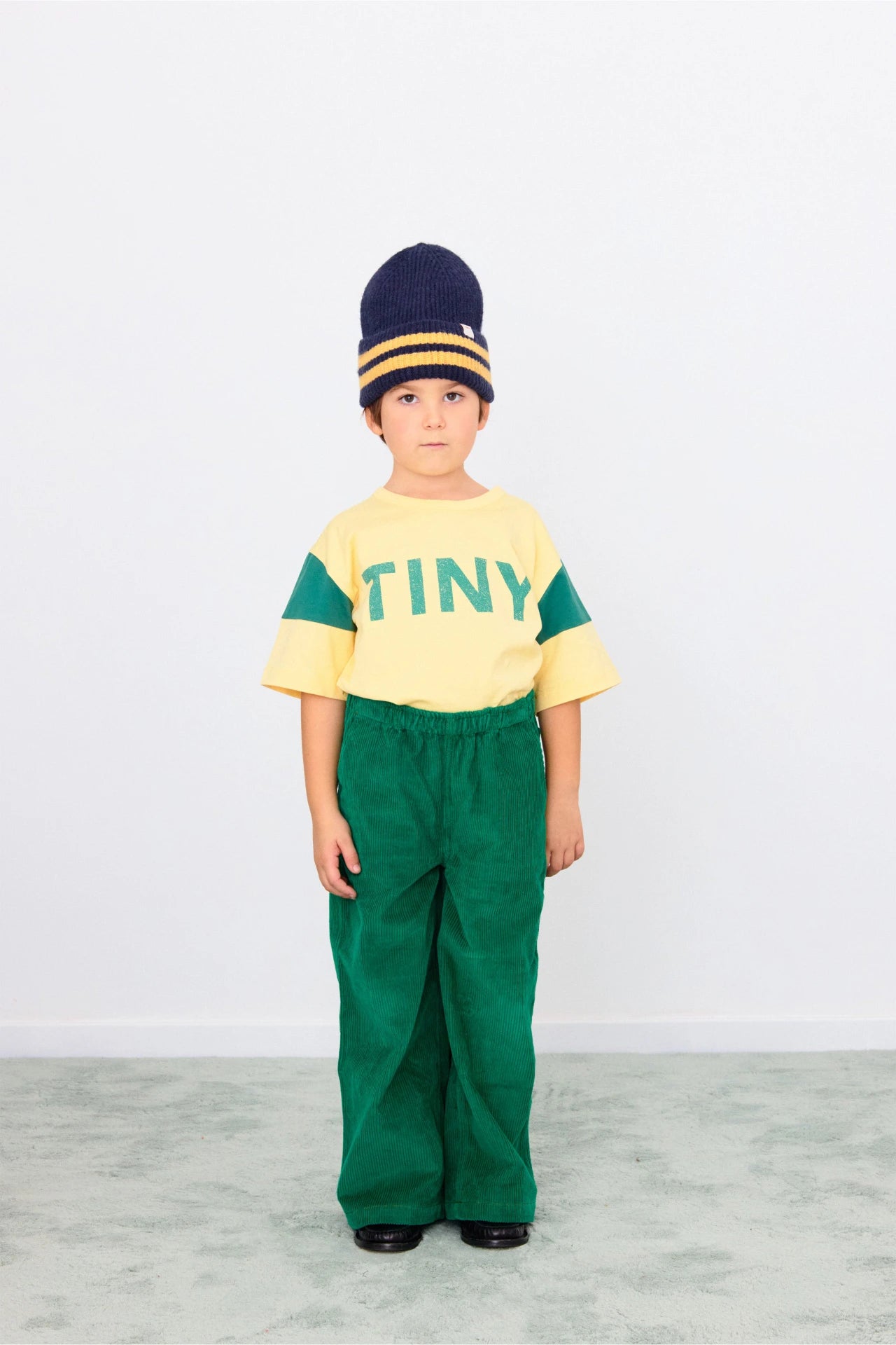 Tiny Solid Pockets Woven Pants - Dark Emerald by Tinycottons