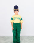Tiny Solid Pockets Woven Pants - Dark Emerald by Tinycottons