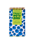 Blueberries Letterpress Spiral Pocket Size Notebook