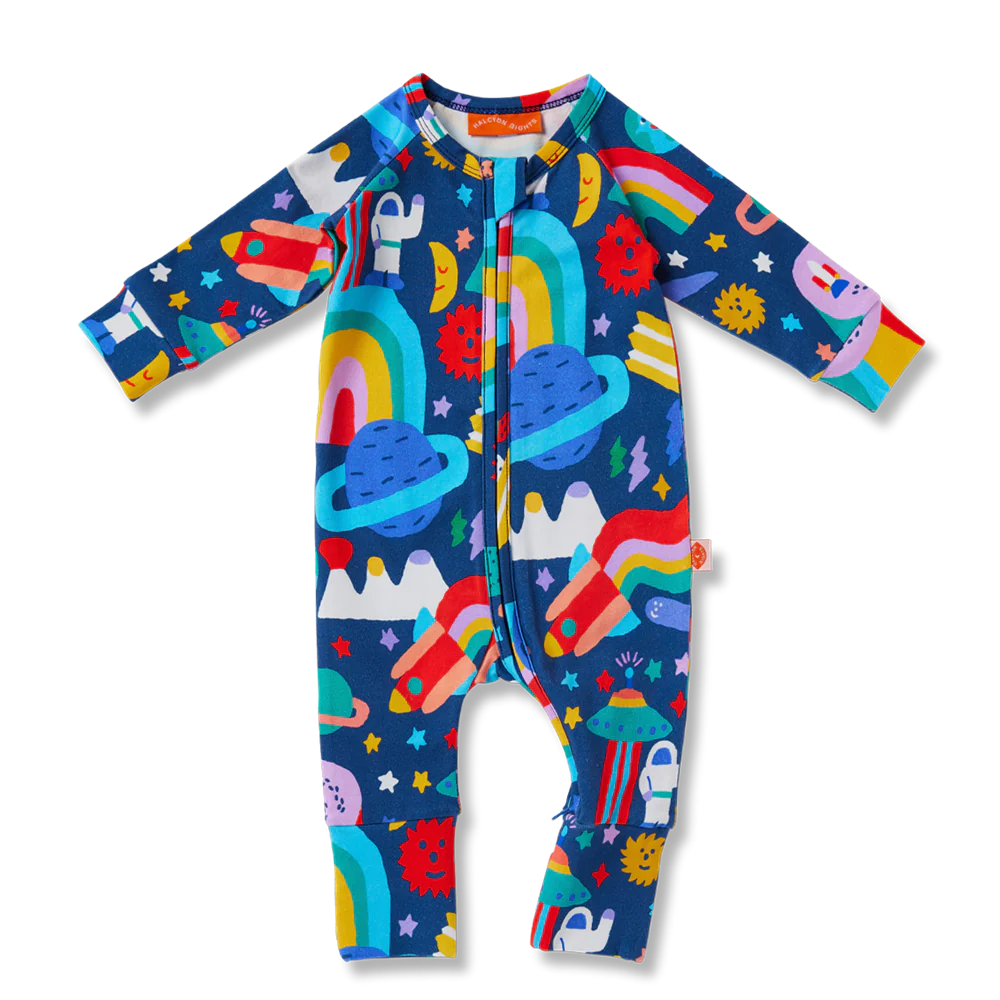 Rocket Ride Long Sleeve Romper by Halcyon Nights