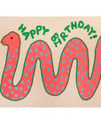 Happy Birthday Snake Greeting Card by Alphabet Studios