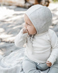 SALE Sand Linen Cotton Lined Bonnet by Briar Baby