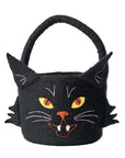 Felt Black Cat Halloween Basket