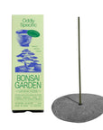 Bonsai Garden incense stick, by Oddly Specific,  with packaging on a white background