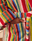 Butterfly Stripe Bathrobe