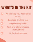 Snowman Clay Crafting Kit