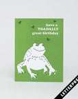 Toad Birthday Card by Egg Press