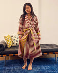 Caterpillar Stripe Bathrobe