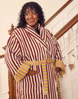 Caterpillar Stripe Bathrobe