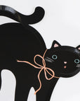 Halloween Cat Shaped Party Plates