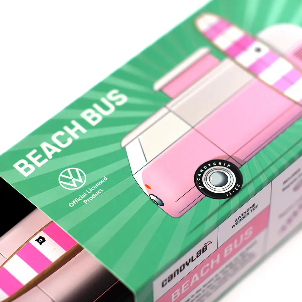 VW Beach Bus - Pink by Candylab