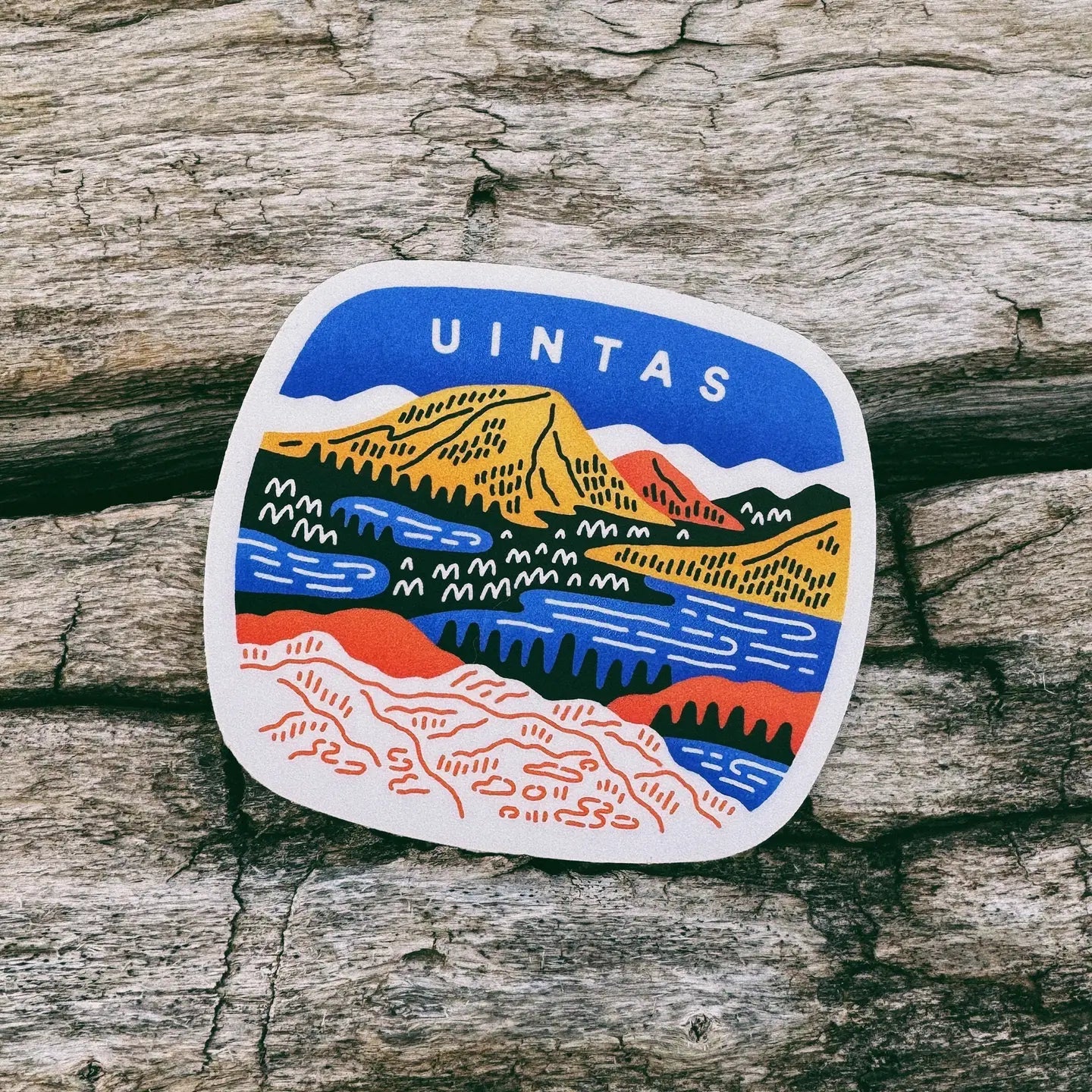 Uinta Mountains Sticker by Goodnight Pine