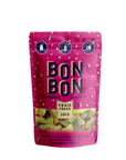 Pink bag of colorful gummy candy with Cest Bon Bon Fresh 150 gram Refreshing Bottles Mix written on the front.