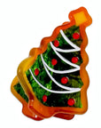 Mini Christmas Tree Cookie Hair Claw