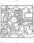 Cozy Crafty Coloring Book by Belly Bean Co.