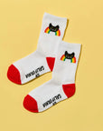 Kids Rainbow Cat Socks