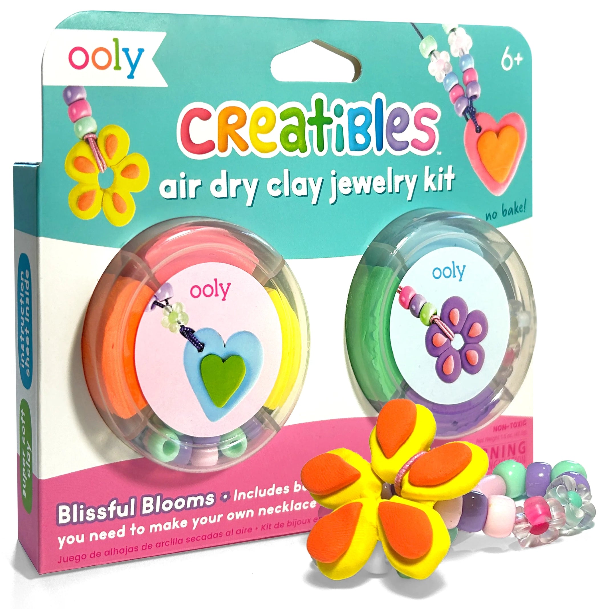 Creatibles Air Dry Clay Jewelry Kit - Blissful Blooms – Mochi Kids