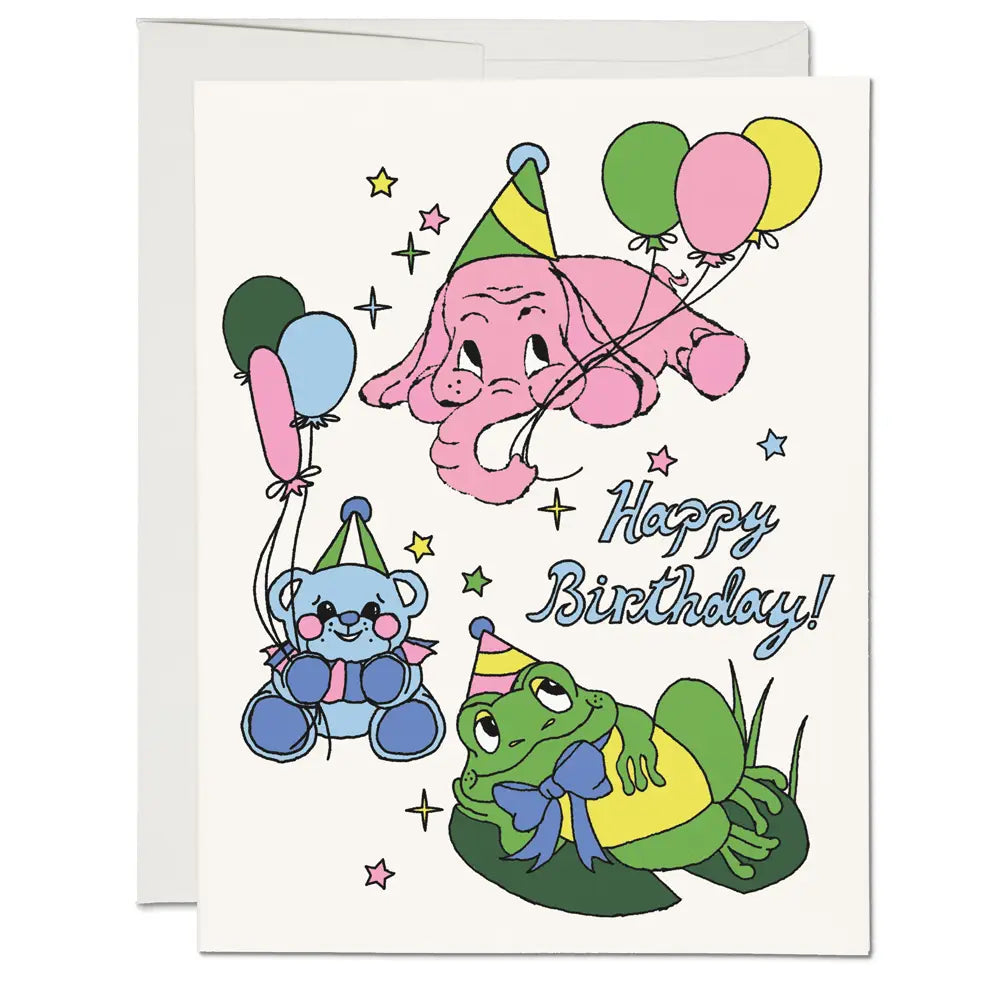 Birthday Animals Card by Red Cap Card