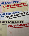 Our Month Planner Pad by Sonderhaus