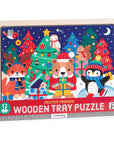 Festive Friends Wooden Tray Puzzle by Mudpuppy