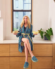 Dragonfly Stripe Bathrobe