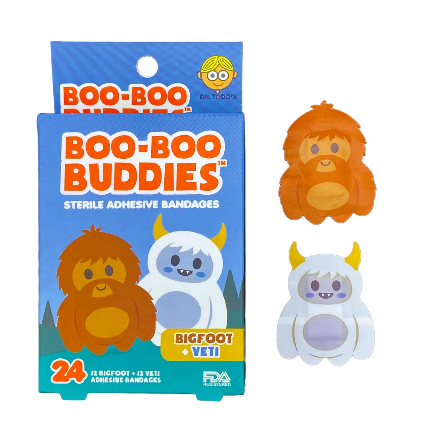 Bigfoot and Yeti Bandages by Boo Boo Buddies