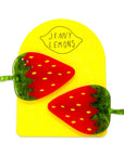 Strawberry Alligator Hair Clip Set by Jenny Lemons