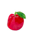 Mini Red Apple Hair Claw Clip