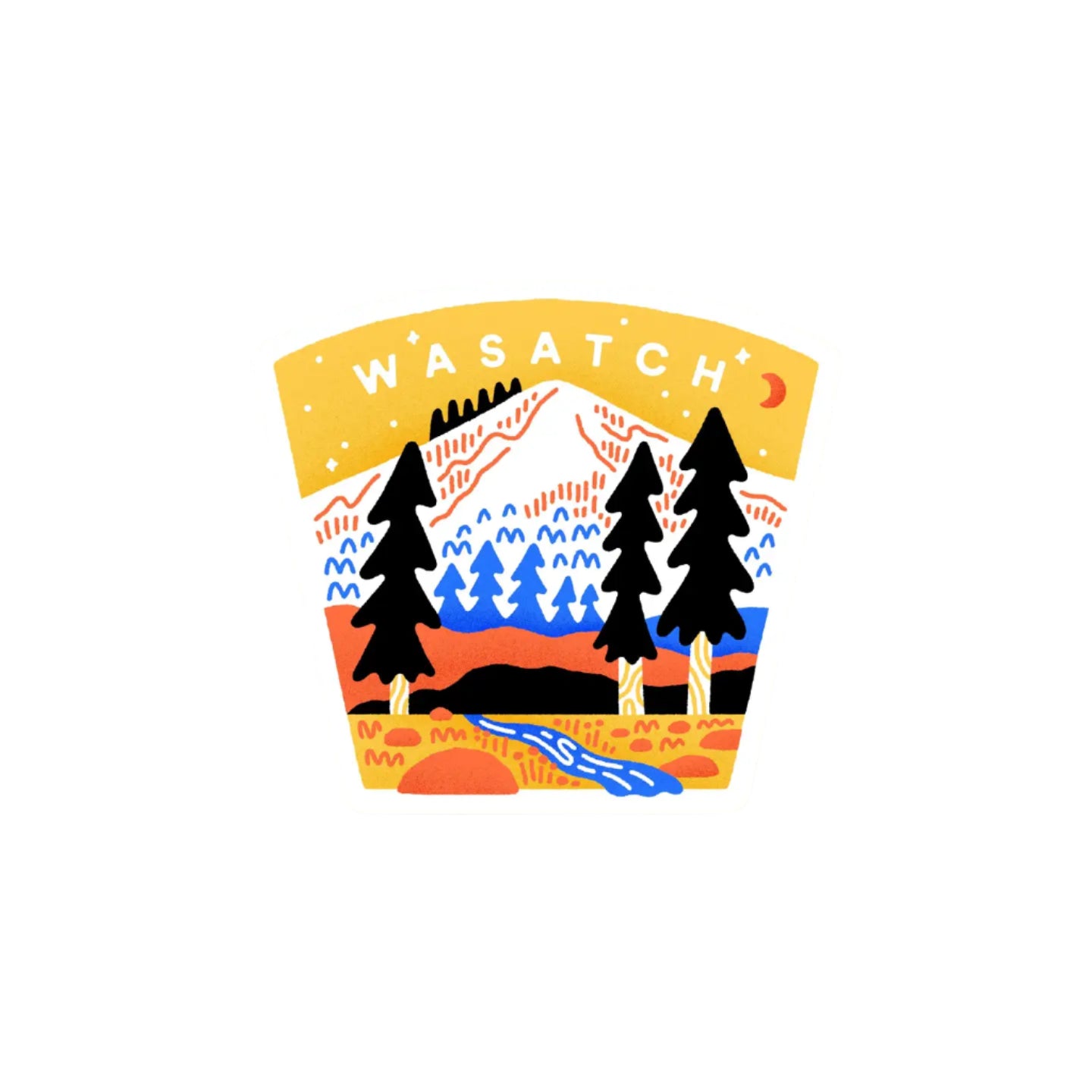 Wasatch Mountains Sticker by Goodnight Pine