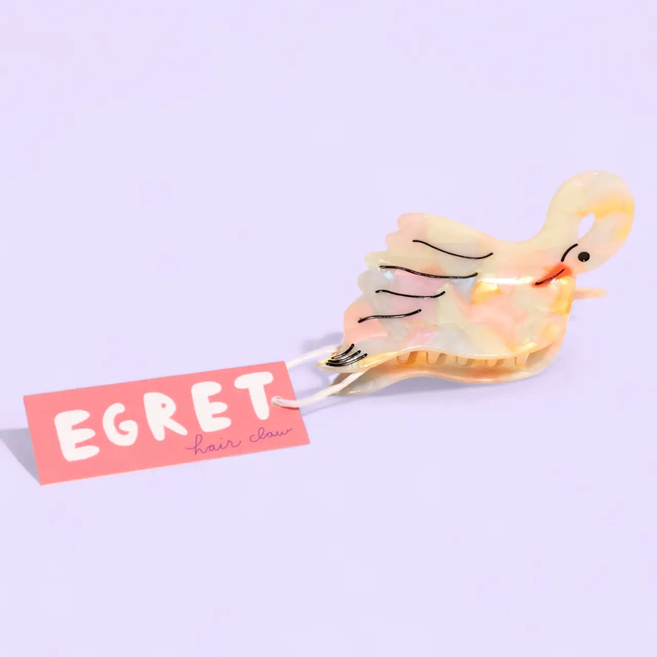 Egret Hair Claw by Carolyn Suzuki