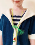 Glitter Mushroom Necklace by Gunner and Lux