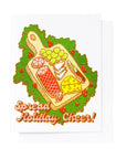 Spread Holiday Cheer Risograph Card by Yellow Owl Workshop