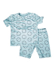 SALE Glacier Short Sleeved Happy Pajamas