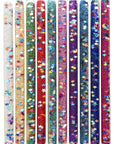 Rainbow of glitter fairy wands.