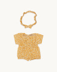 Gommu Yellow Flowers One-Piece and Bow Tie by GOMMU