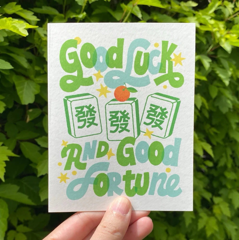 Good Luck Mahjong Card – Mochi Kids