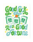 Good Luck Mahjong Card