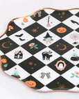 Patchwork Large Halloween Paper Plates