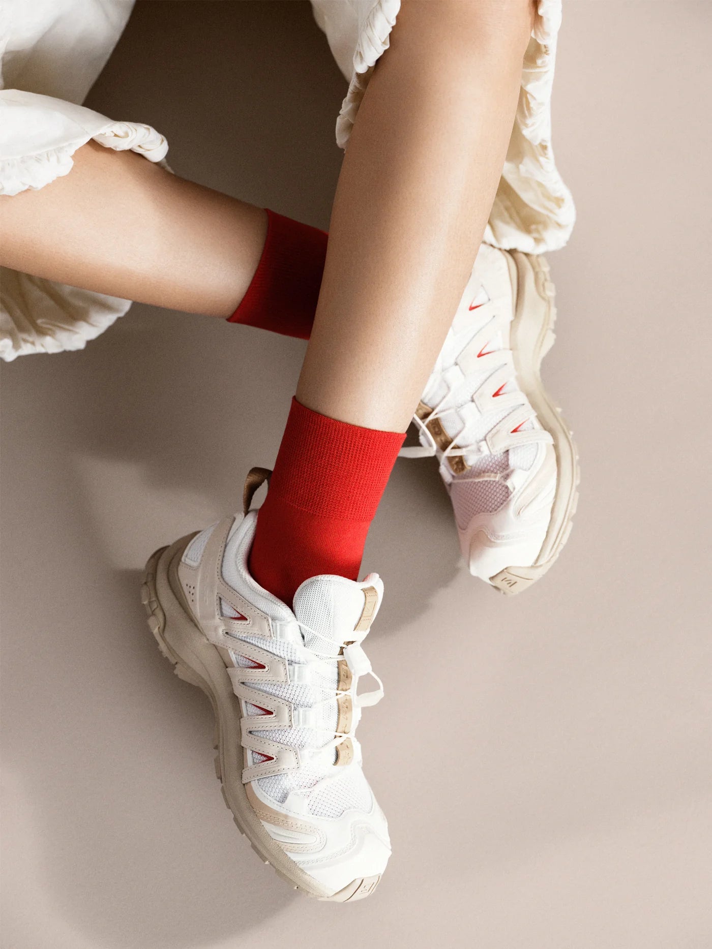 Trouser Crew Socks in Candy Apple by Hansel from Basel