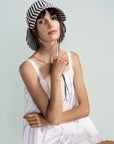 Tulip Bucket Hat - Black Stripe